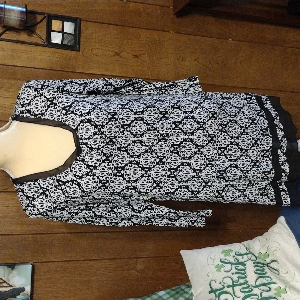 Black & white Anne Klein dress M